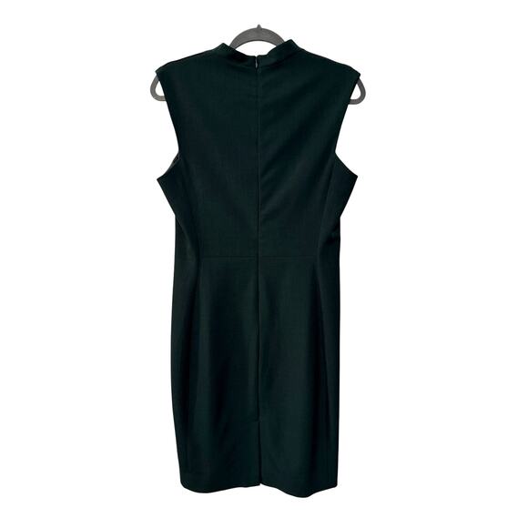 MM Lafleur Size 10 Aditi Sleeveless Shift Dress Pencil Workwear Dark Green Pine - Picture 3 of 10
